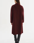 THARA SHAWL COLLAR DOUBLE FACE WOOL COAT