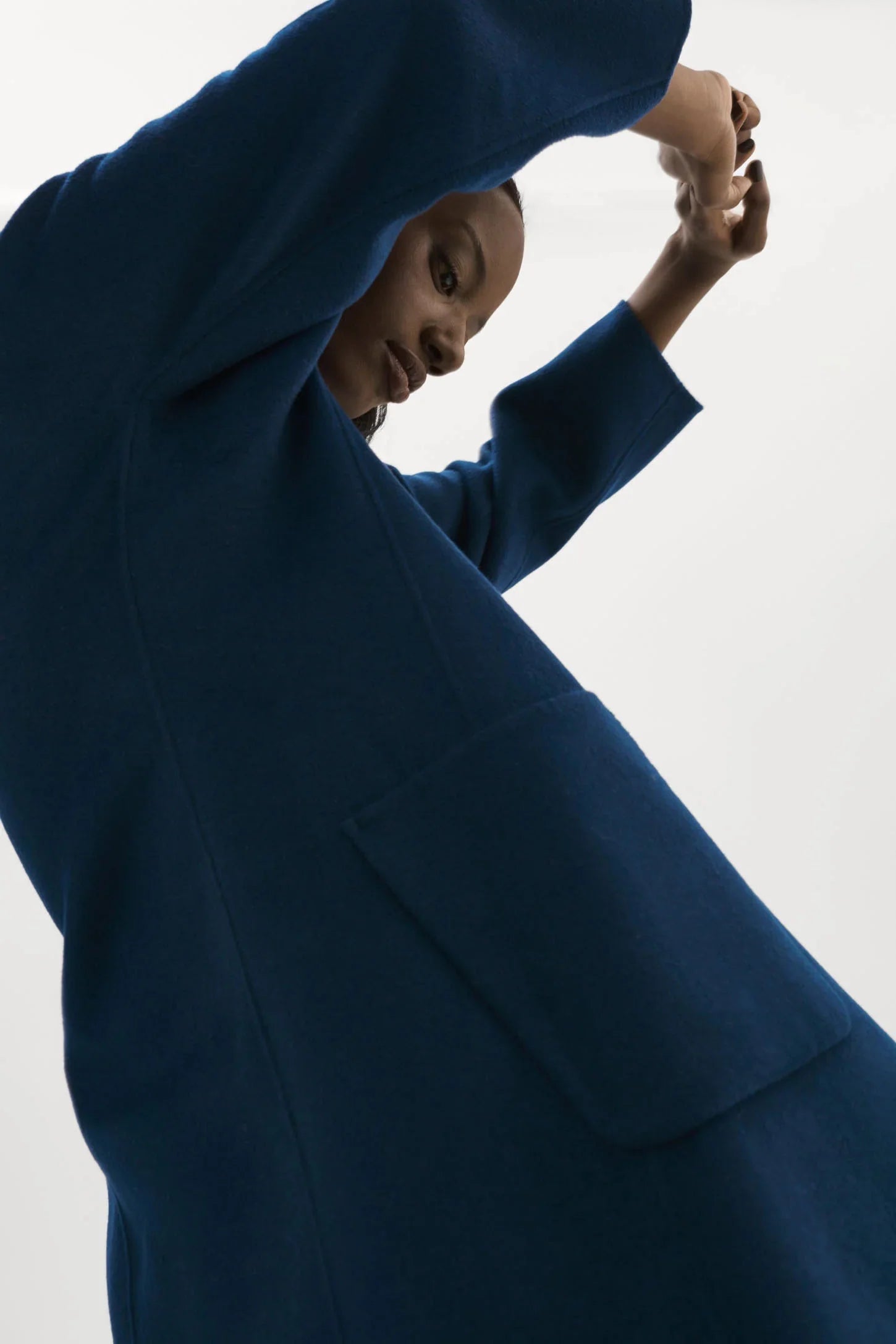 THARA SHAWL COLLAR DOUBLE FACE WOOL COAT