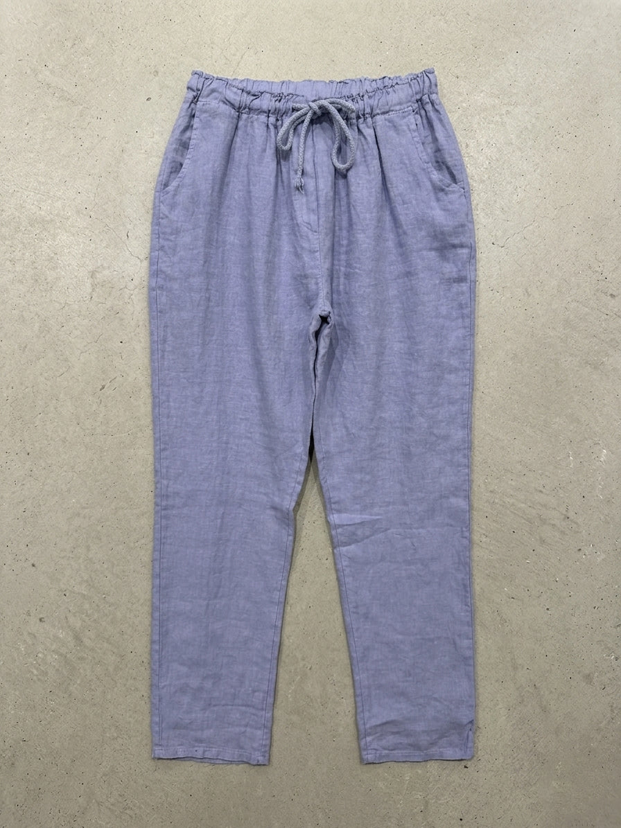 LINEN DRAWSTRING PANTS