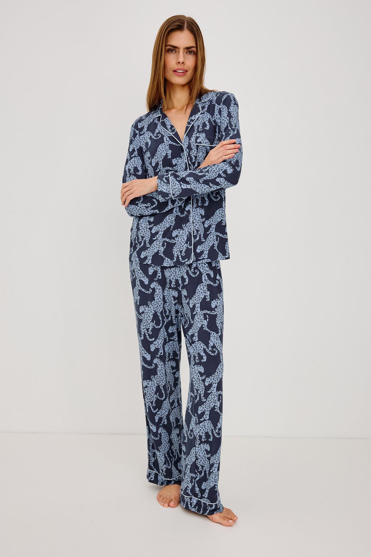 VARRA MIDNIGHT JAGUAR PYJAMA SET