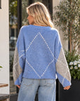 ARGYLE V-NECK SWEATER