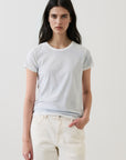 SHORT SLEEVE PIMA CLASSIC REVERSE SPRAY CREW TEE