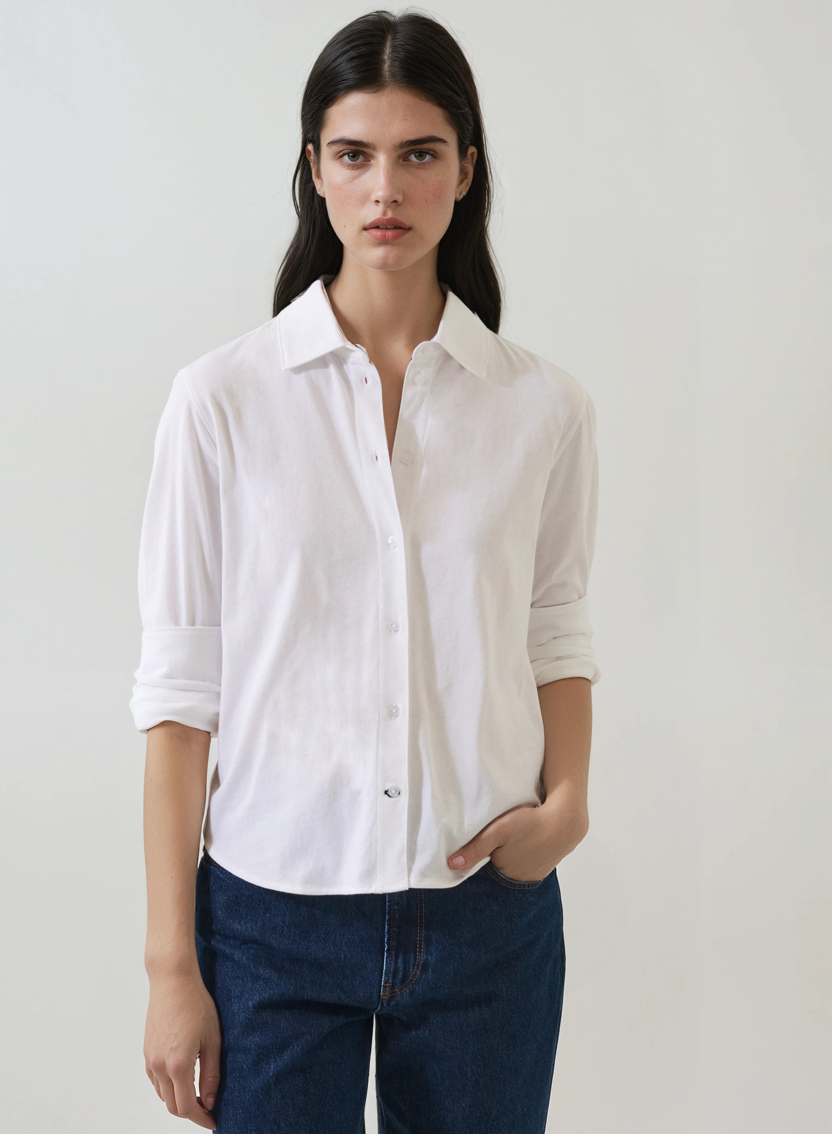 *COMING SOON* LONG SLEEVE ORGANIC COTTON RELAXED SHIRT