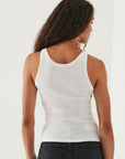 COTTON MODAL HIGH CREW RIB TANK