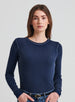 LONG SLEEVE COTTON MODAL VINTAGE RIB CREW