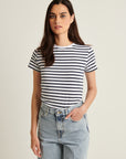 SHORT SLEEVE ICONIC CLASSIC STRIPE CREW TEE