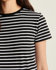 SHORT SLEEVE ICONIC CLASSIC STRIPE CREW TEE