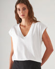 SHORT SLEEVE ICONIC V-NECK DOLMAN TEE