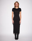 *COMING SOON* WARREN EMBROIDERED TRIM OPEN KNIT DRESS