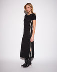 *COMING SOON* WARREN EMBROIDERED TRIM OPEN KNIT DRESS