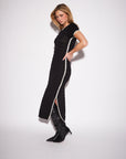 *COMING SOON* WARREN EMBROIDERED TRIM OPEN KNIT DRESS