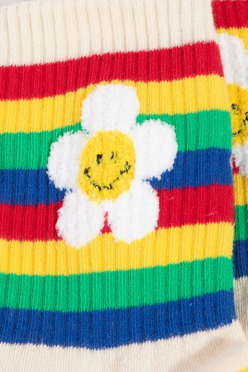 RAINBOW FLOWER SOCK