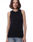 COTTON CASHMERE FRAYED TANK