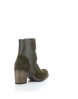 BIBOS RUCHED SUEDE & LEATHER BOOTY - Med. Olive