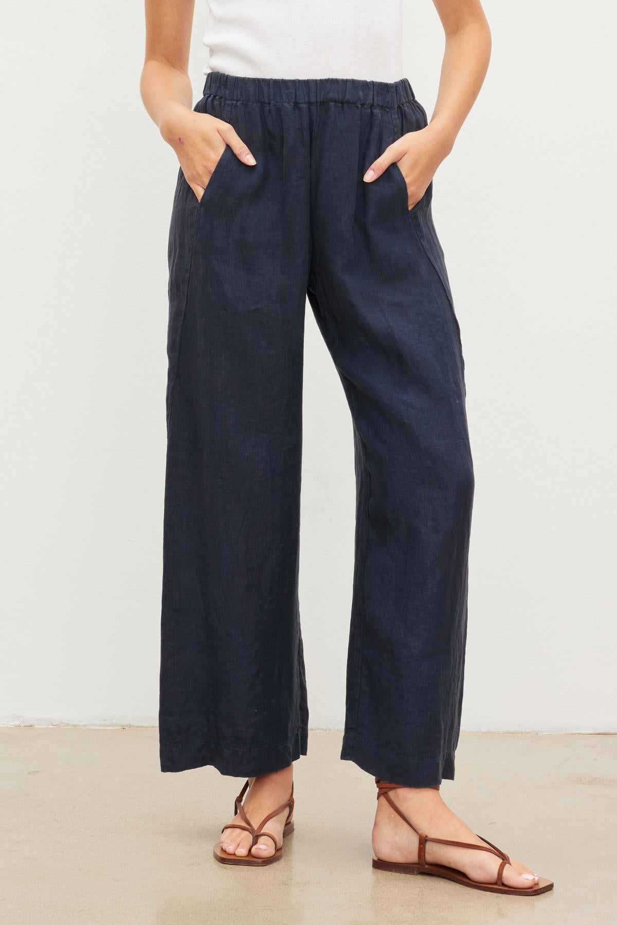 8655WT - Women's Side-Pocket Polyester Pants - Womens  - Blauer