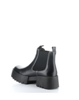 fly london exia lug sole chelsea boot in black, left angled view