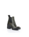 fly london tope lug sole heeled chelsea boot in olive, main view 