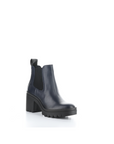 fly london tope lug sole heeled chelsea boot in navy, main view 