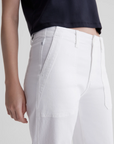 ANALEIGH HIGH RISE STRAIGHT CROP IN CLOUD WHITE