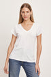 JILL CITY SLUB V-NECK TEE