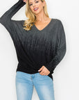 STATIC OMBRE DOLMAN TOP