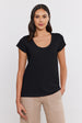 KATIE CITY SLUB SCOOP TEE