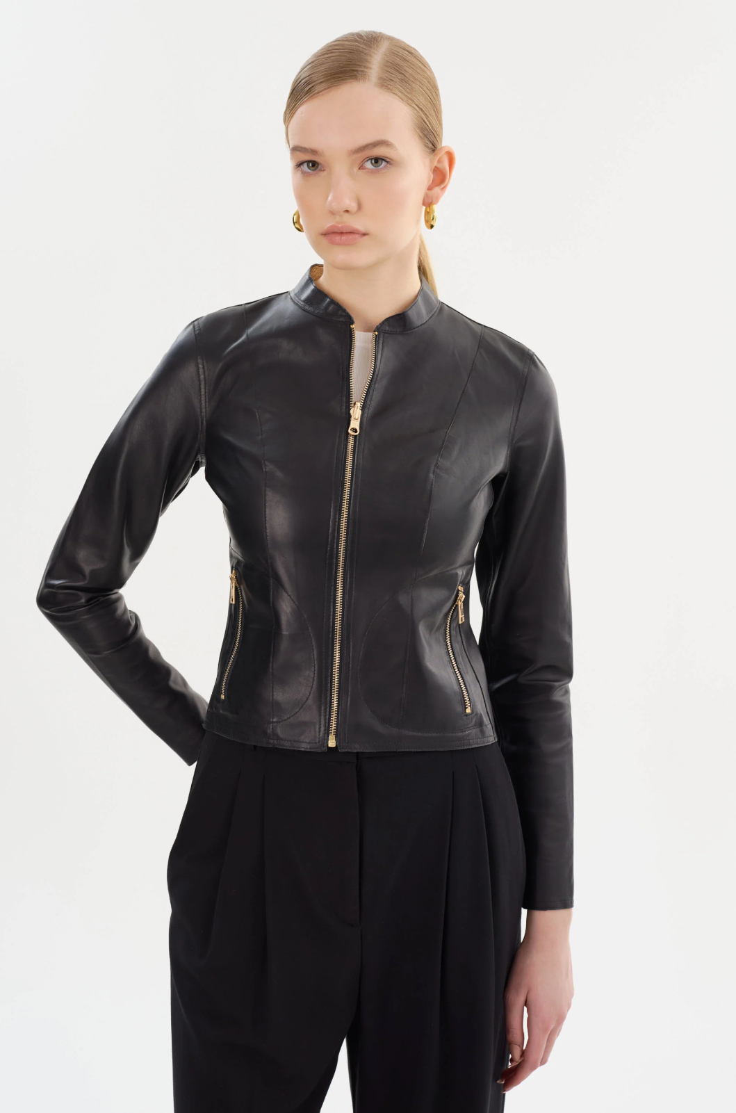 CHAPIN REVERSIBLE LEATHER JACKET