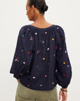 ARETHA FLORAL EMBROIDERY BLOUSE