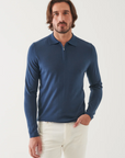 14GG MERINO 1/4 ZIP POLO