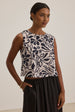 NAEEM PRINTED COTTON VISCOSE SLEEVELESS TOP