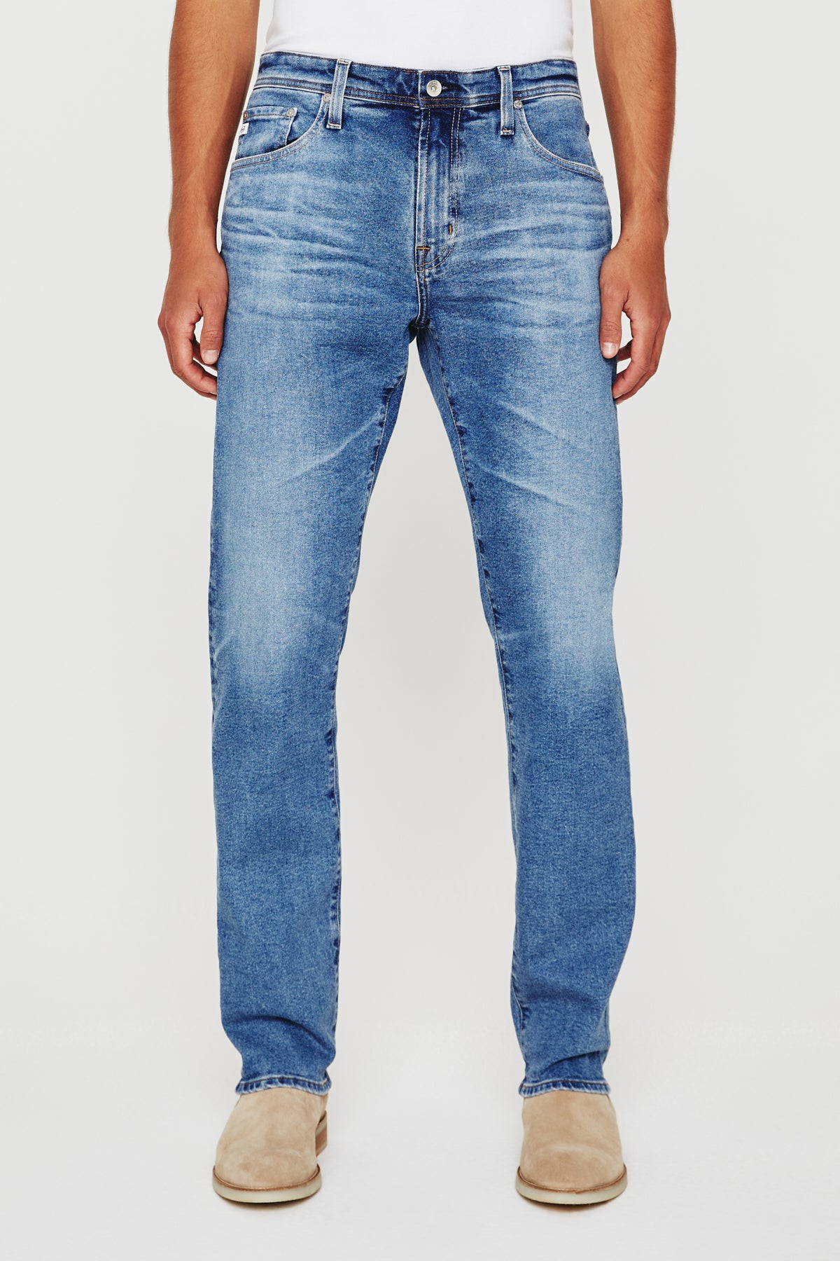 ag jeans dylan slim fit jean in vp la presa blue, front view