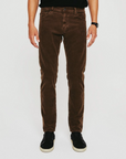 ag jeans tellis modern slim brown corduroy front