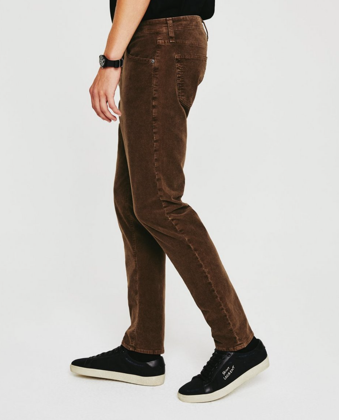 ag jeans tellis modern slim brown corduroy side
