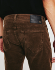 ag jeans tellis modern slim brown corduroy detail