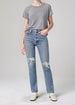 DAPHNE HIGH RISE STOVEPIPE JEAN IN ROSECLIFF