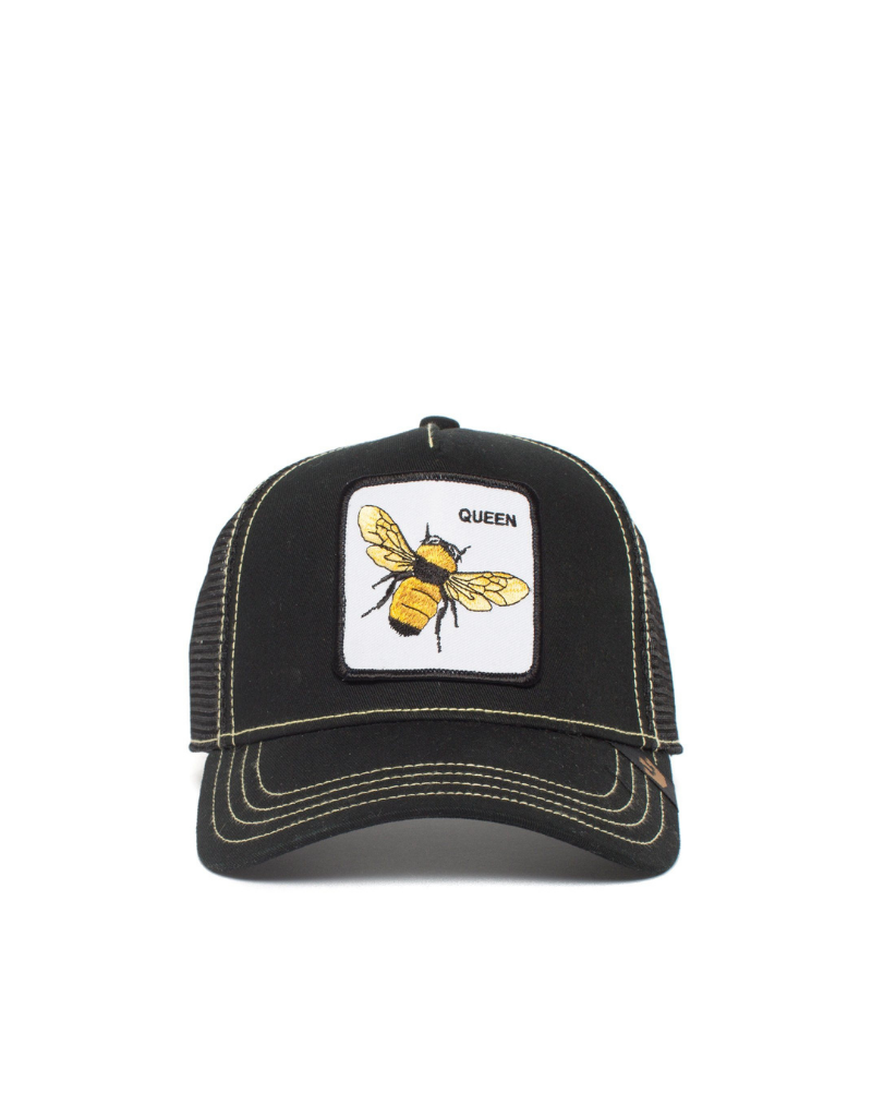 QUEEN BEE BALL CAP - Black Pattern