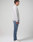 citizens of humanity london slim fit jean in mid blue side