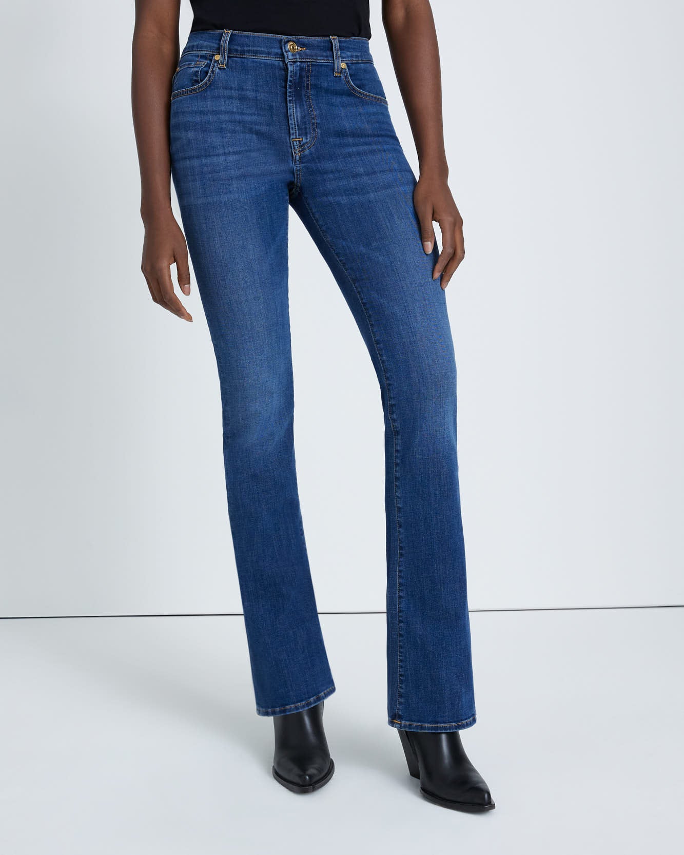 7 for all mankind kimmie boot cut front