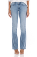 BELLADONNA MID RISE BOOT CUT IN PALM BLUE